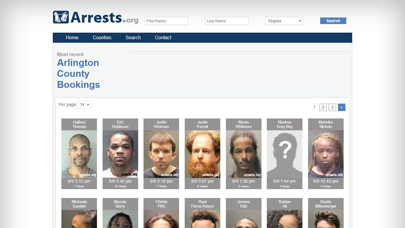 Arlington County Arrests and Inmate Search