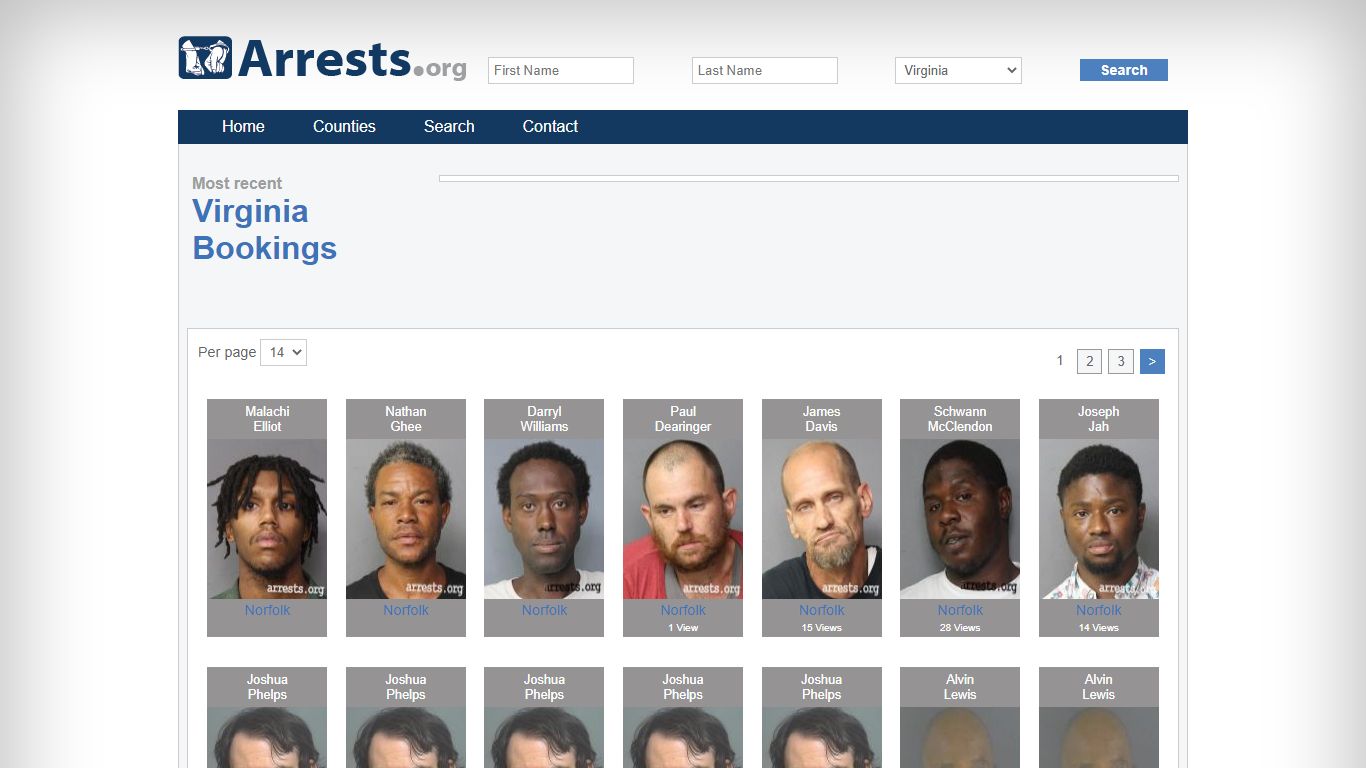 Virginia Arrests and Inmate Search